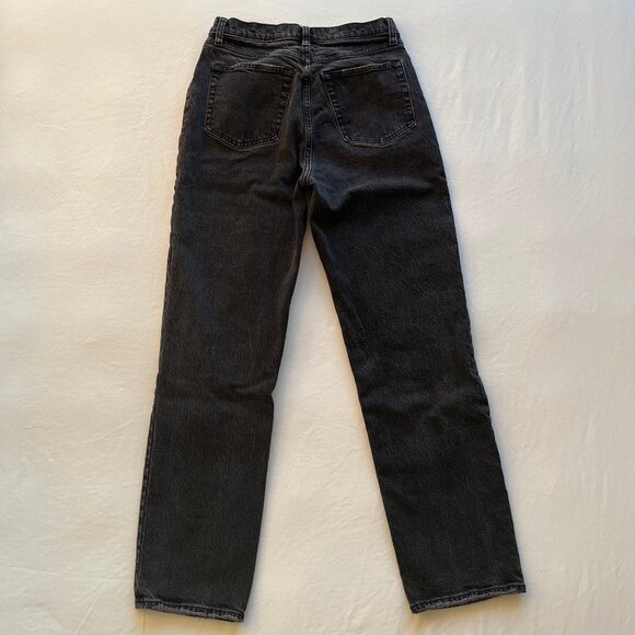 Abercrombie The Dad High Rise Jean in Black Wash - Picture 4 of 6